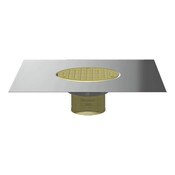 Img of Stainless Steel Commercial Thin Membrane Drain 3 No Hub